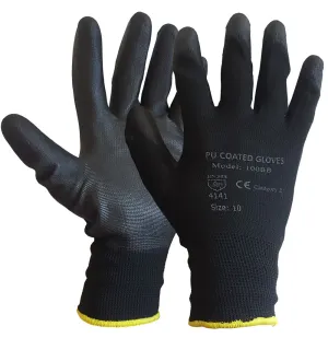 240 Pairs Black PU Coated Work Gloves