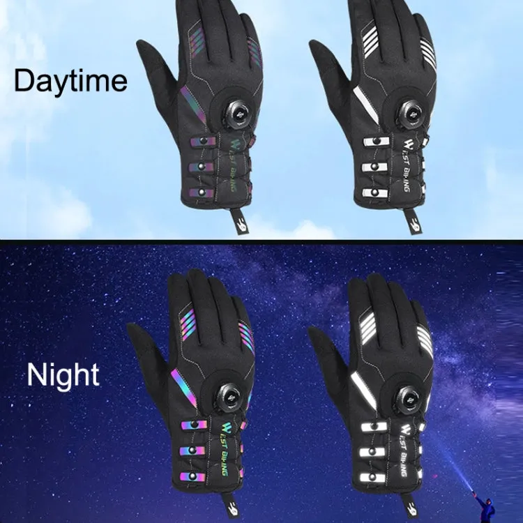 A Pair WEST BIKING Cycling Breathable Self-locking Gloves with Buckle, Size: 2XL(Anti-light Type)