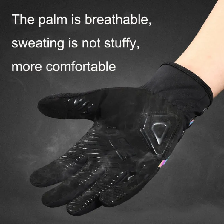 A Pair WEST BIKING Cycling Breathable Self-locking Gloves with Buckle, Size: 2XL(Anti-light Type)