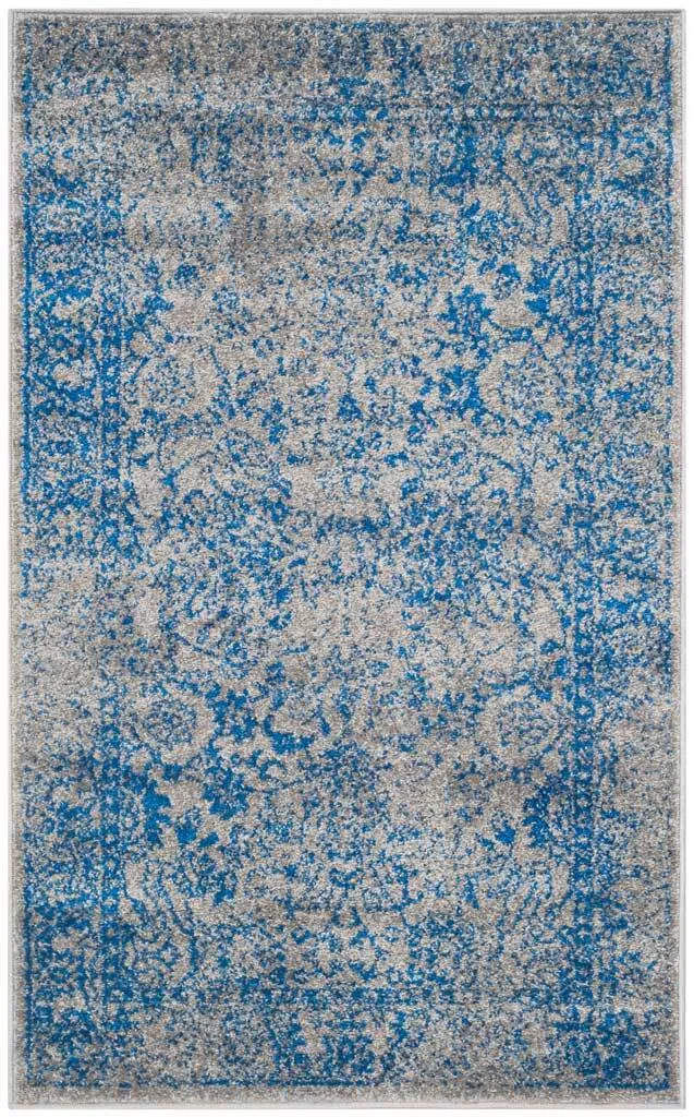 Adirondack Pastoral Gray/Blue Area Rug