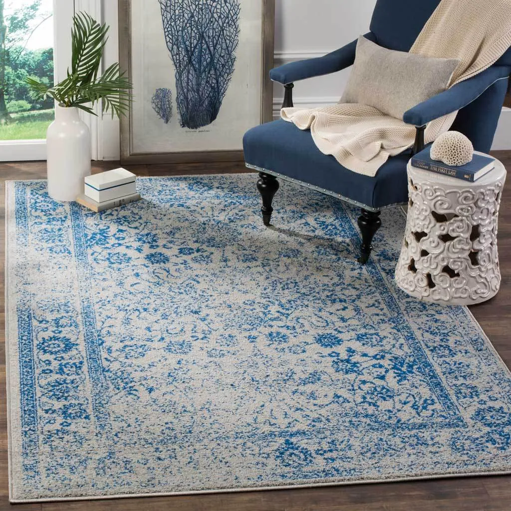 Adirondack Pastoral Gray/Blue Area Rug