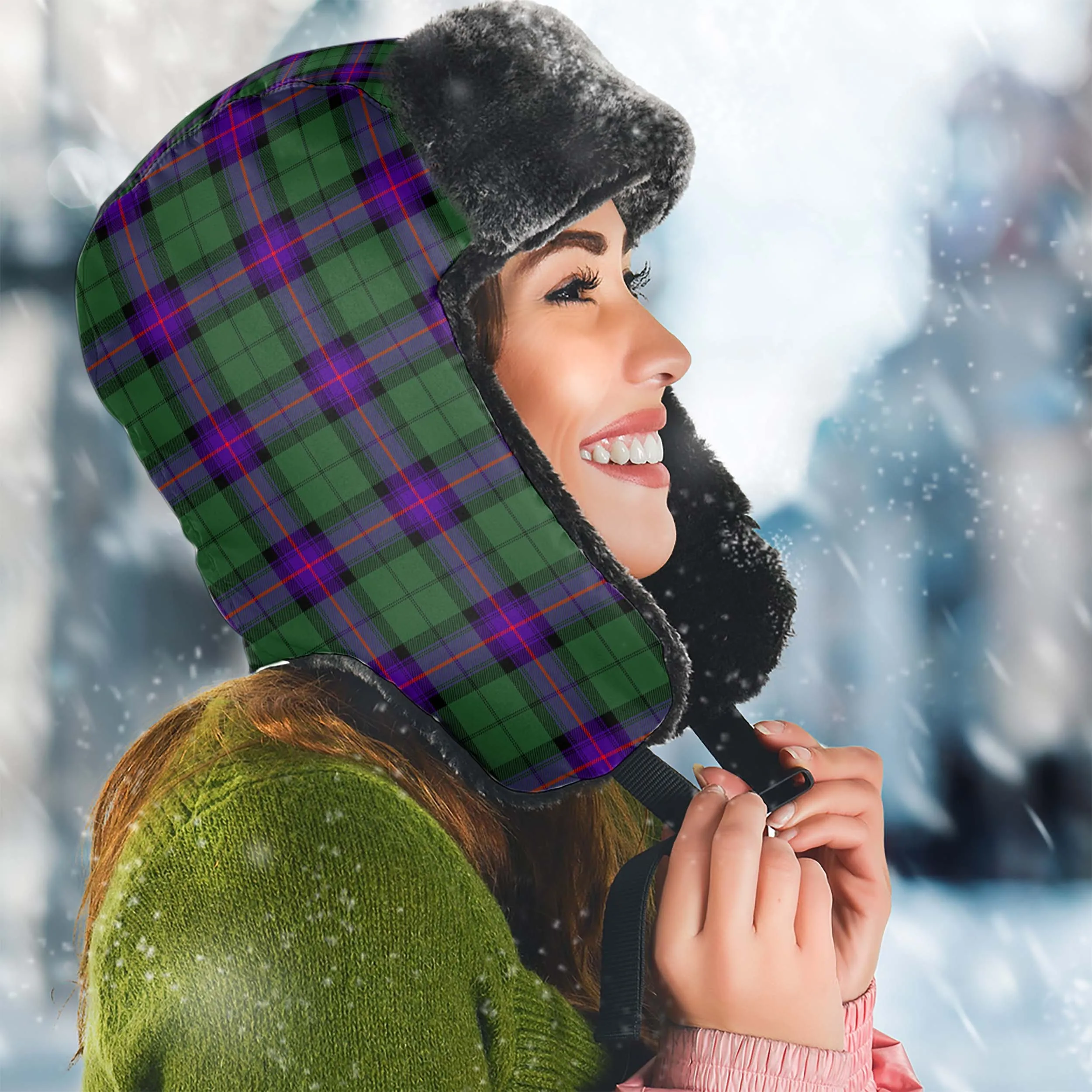 Armstrong Modern Tartan Winter Trapper Hat