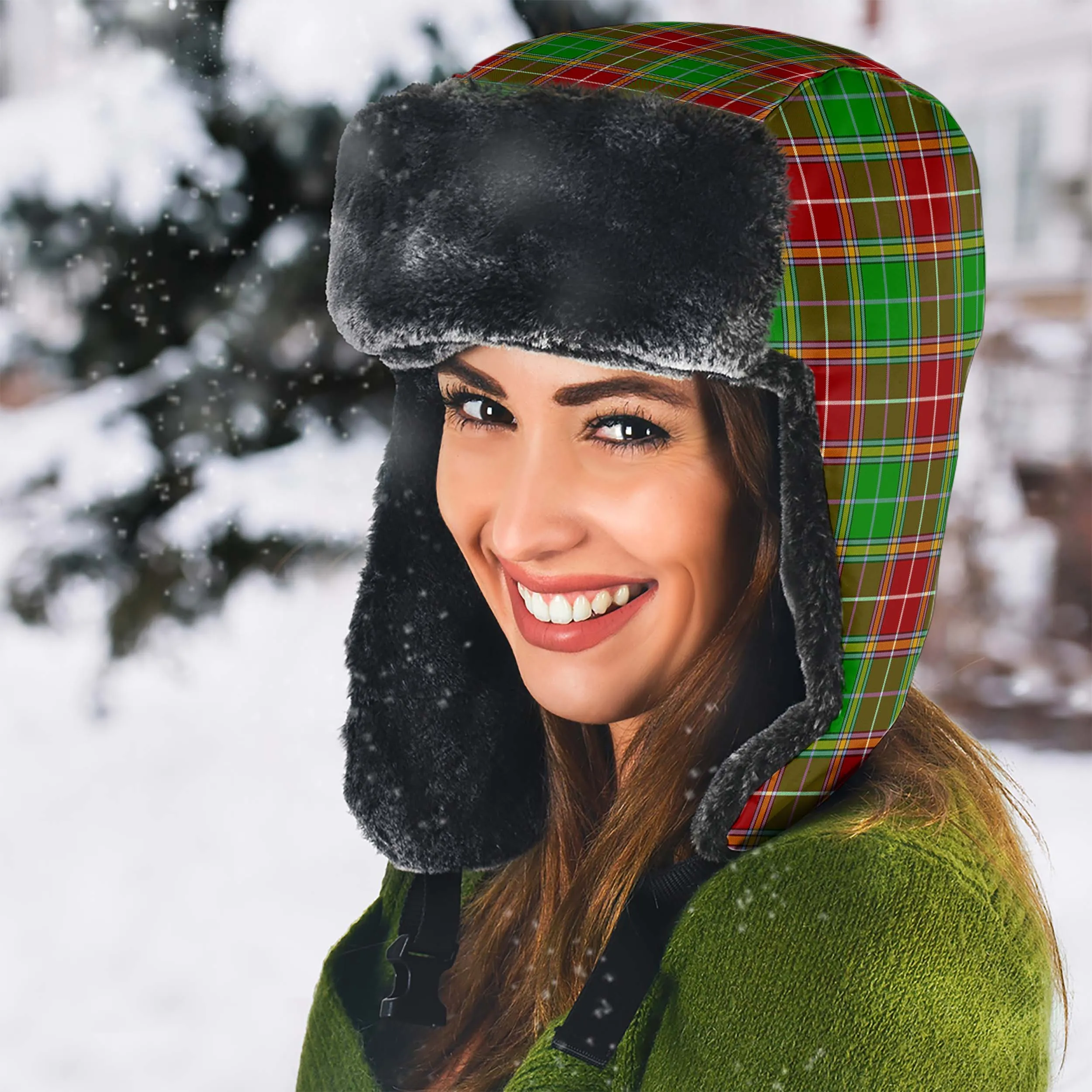 Baxter Modern Tartan Winter Trapper Hat