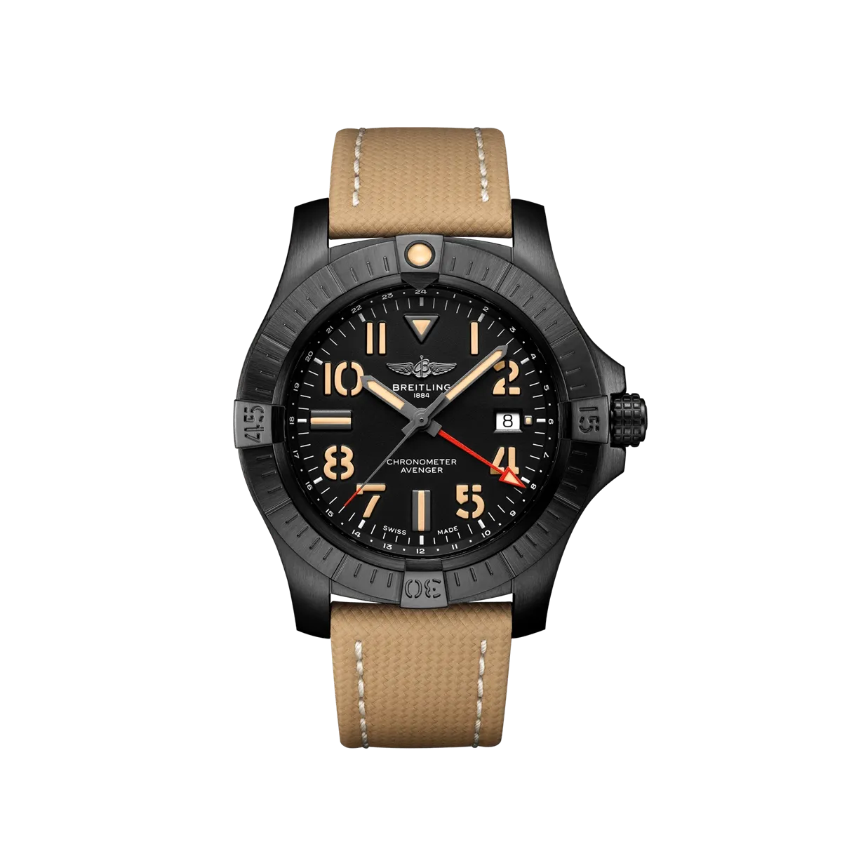 Breitling Avenger Automatic GMT 45 Night Mission - Black Titanium