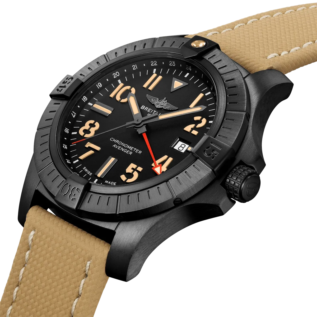 Breitling Avenger Automatic GMT 45 Night Mission - Black Titanium