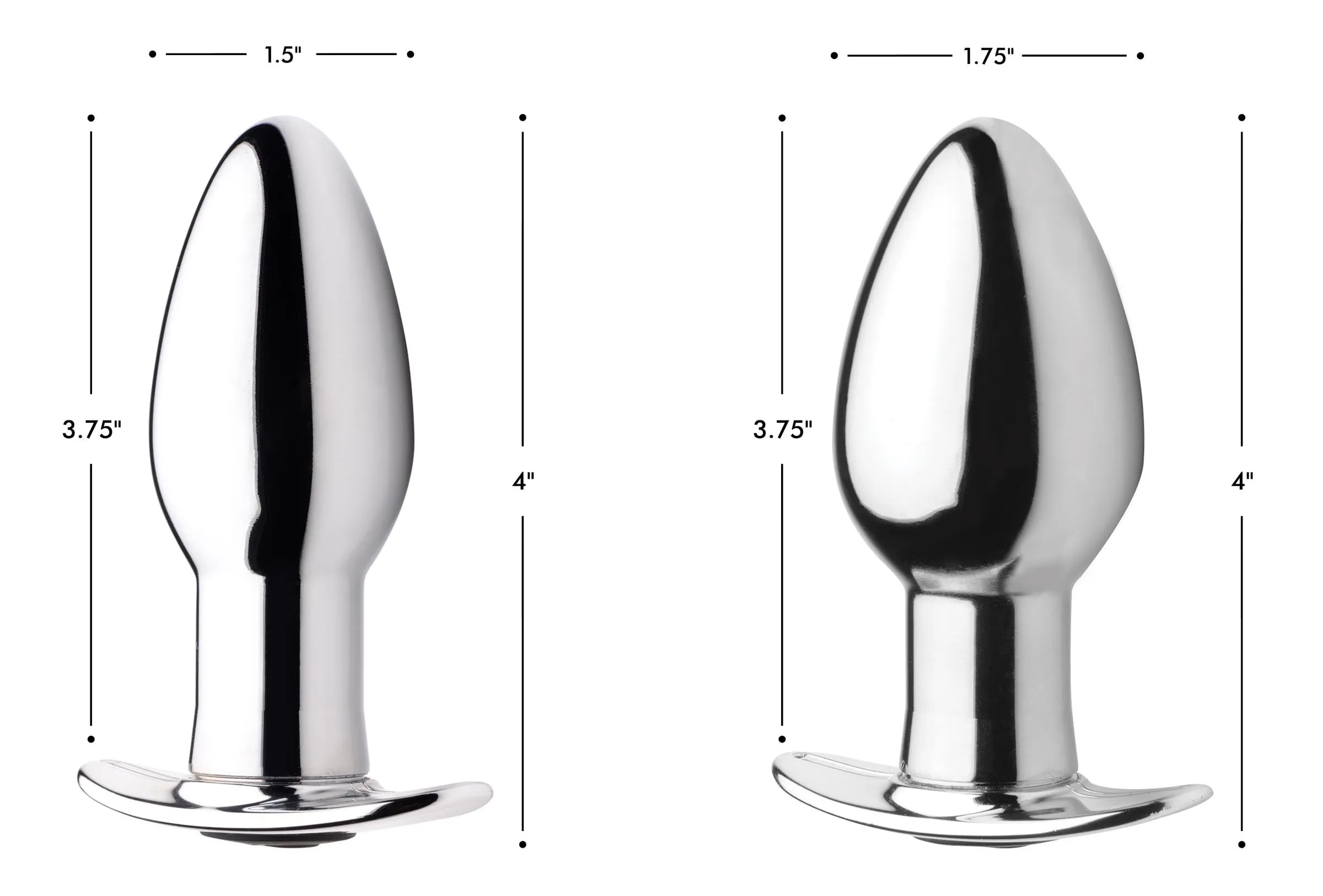 Chrome Blast Rechargeable Butt Plug With Remote Control