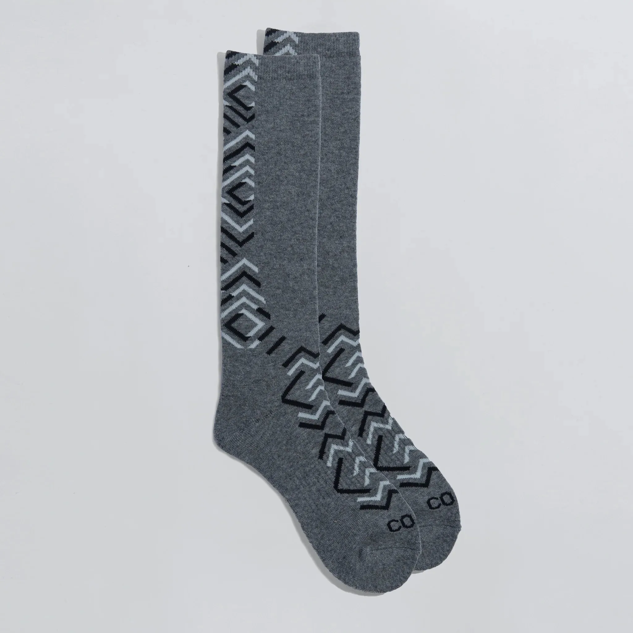 Coal Lightweight Snow Sock – Merino Wool Blend