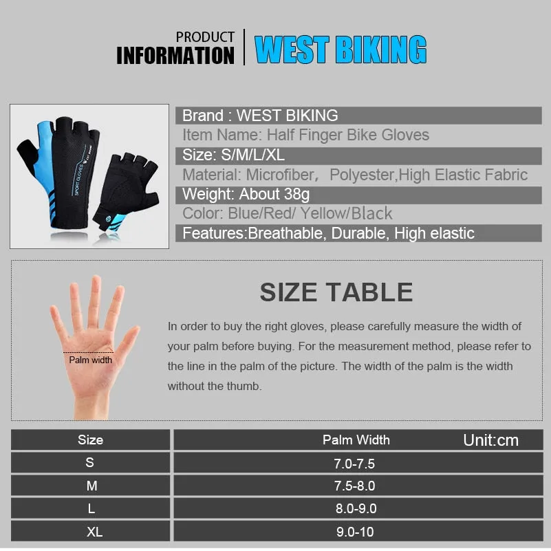 Cycling Half Finger Gloves Men Women Summer Sports Breathable Bicycle Gloves Guantes Ciclismo Road MTB Bike Gloves