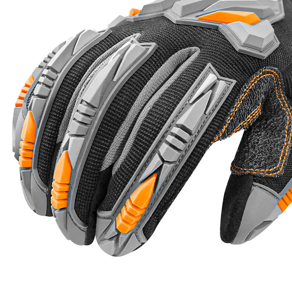 DuraDrive Black KABO Impact Resistant Anti-Vibration Heavy Duty Technical Work Gloves