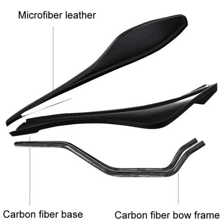 ENLEE E-ZD412 Bicycle Carbon Fiber Cushion Outdoor Riding Mountain Bike Saddle, Style: Devil