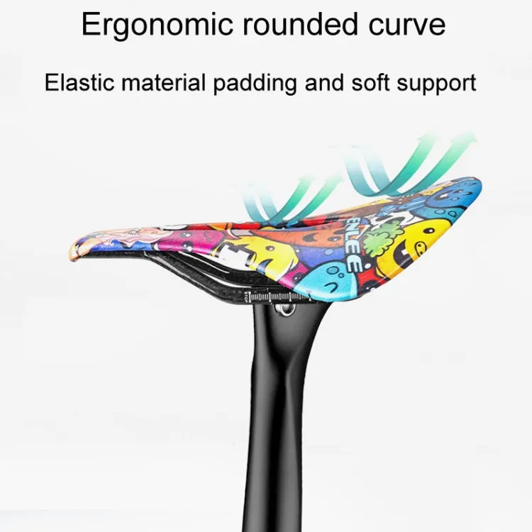 ENLEE E-ZD412 Bicycle Carbon Fiber Cushion Outdoor Riding Mountain Bike Saddle, Style: Devil