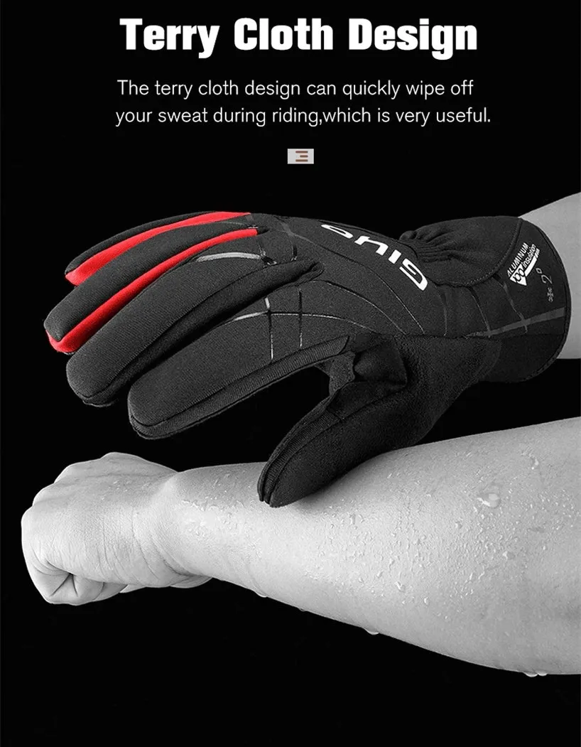 Extended Cycling Thickened Windproof Gloves for Men and Women - SF0403