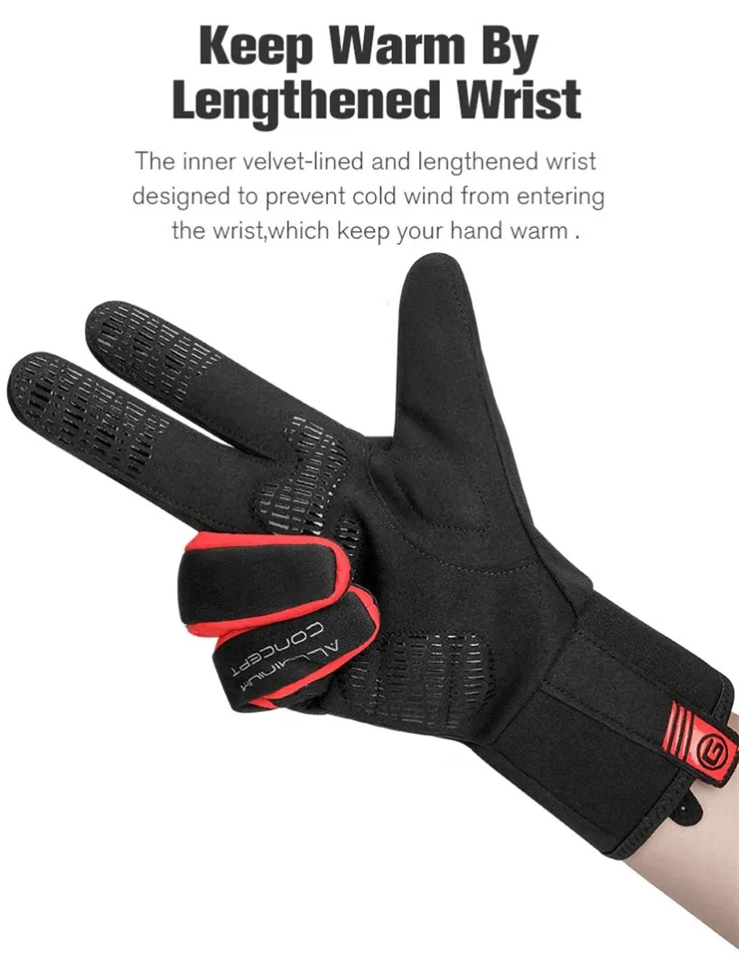 Extended Cycling Thickened Windproof Gloves for Men and Women - SF0403