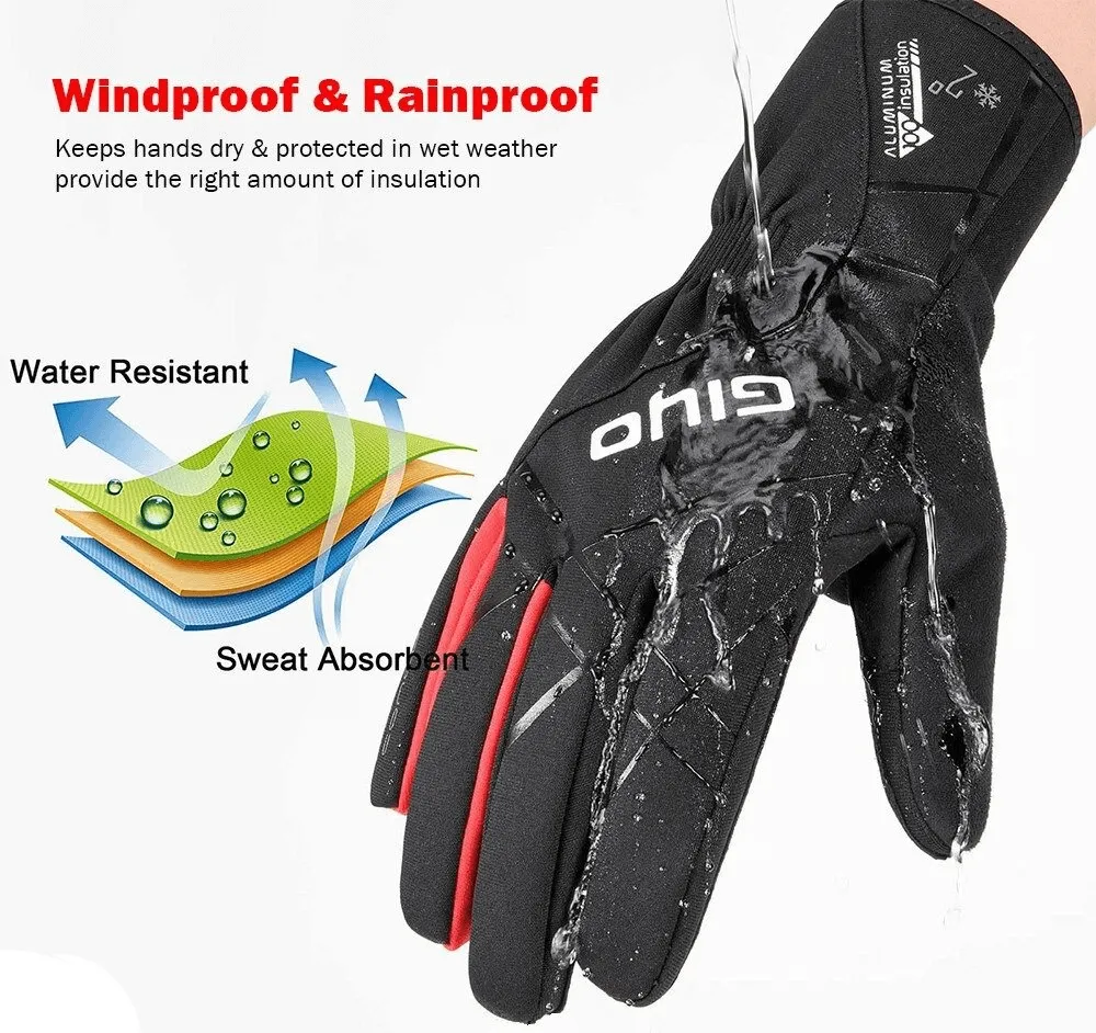 Extended Cycling Thickened Windproof Gloves for Men and Women - SF0403