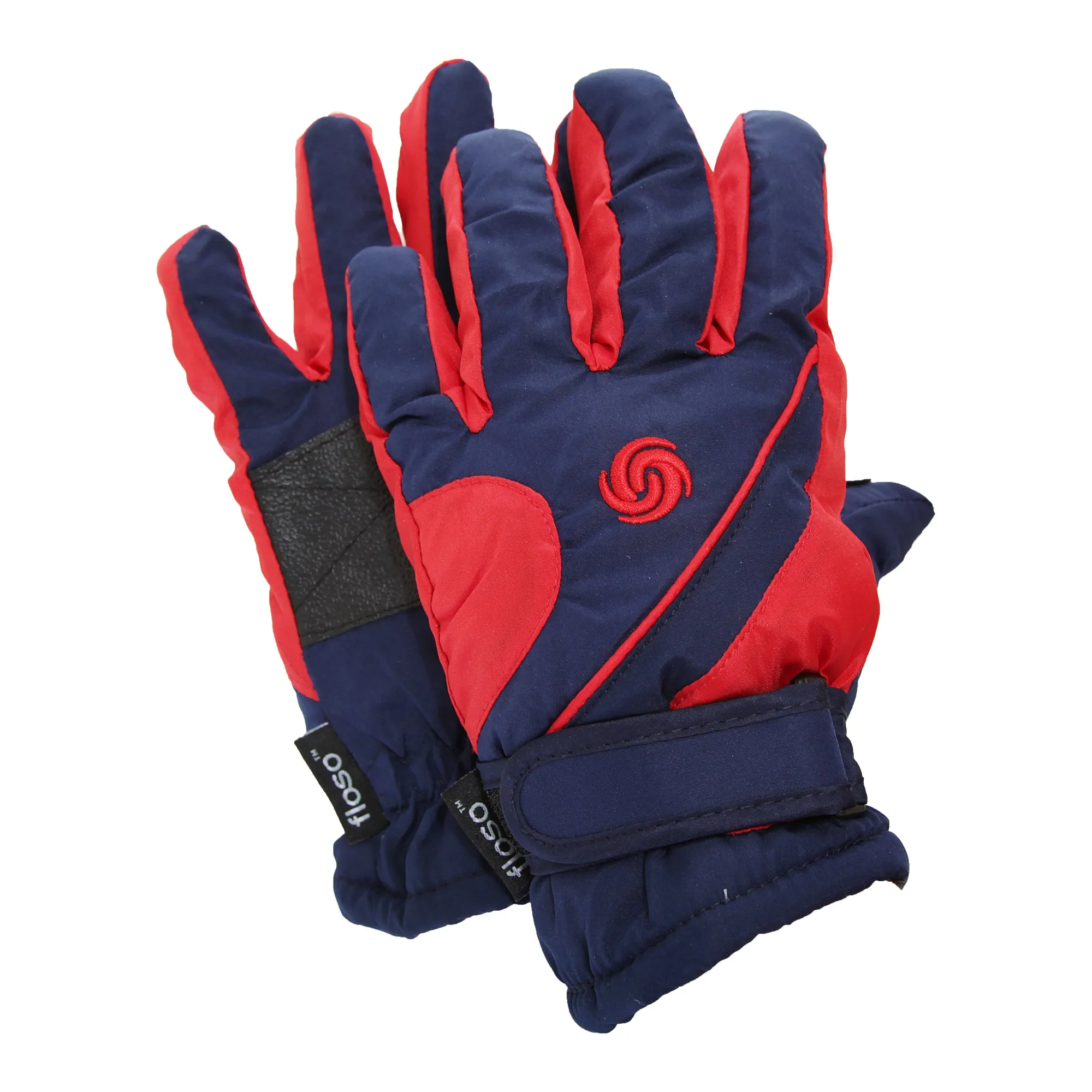 FLOSO Kids/Childrens Extra Warm Thermal Padded Ski Gloves With Palm Grip