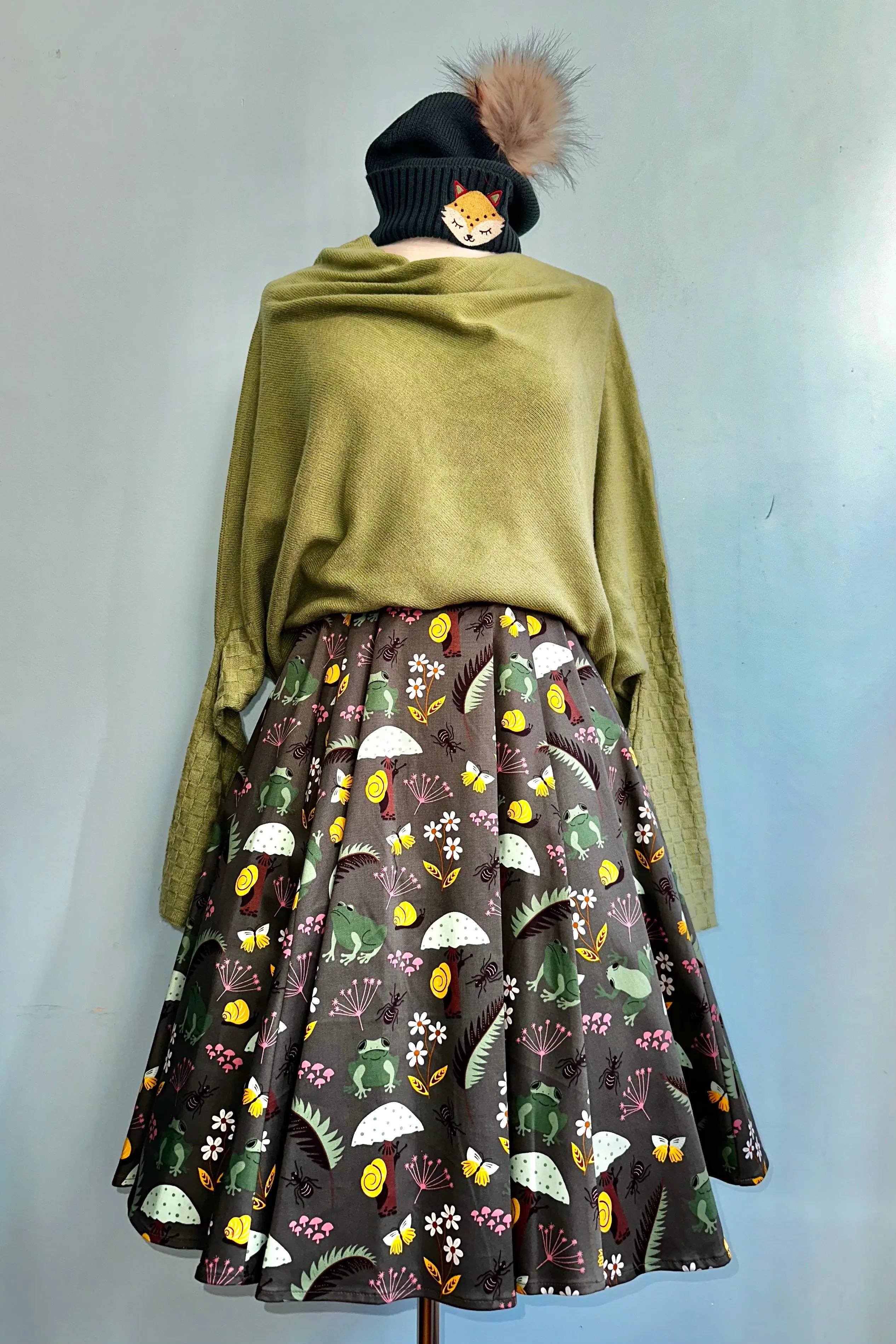 Frogs Full Skirt by Eva Rose