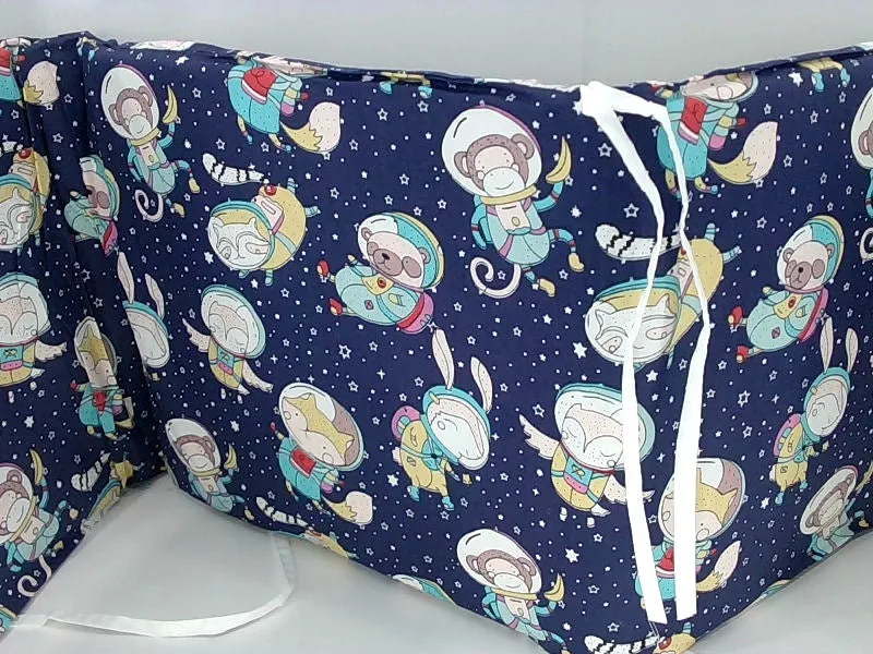 Galaxy Print Baby Crib Bumpers No Size