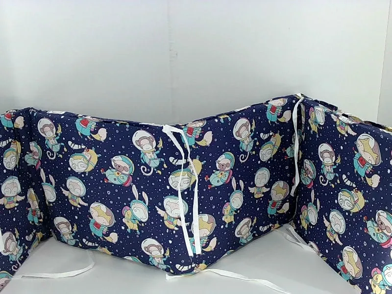 Galaxy Print Baby Crib Bumpers No Size