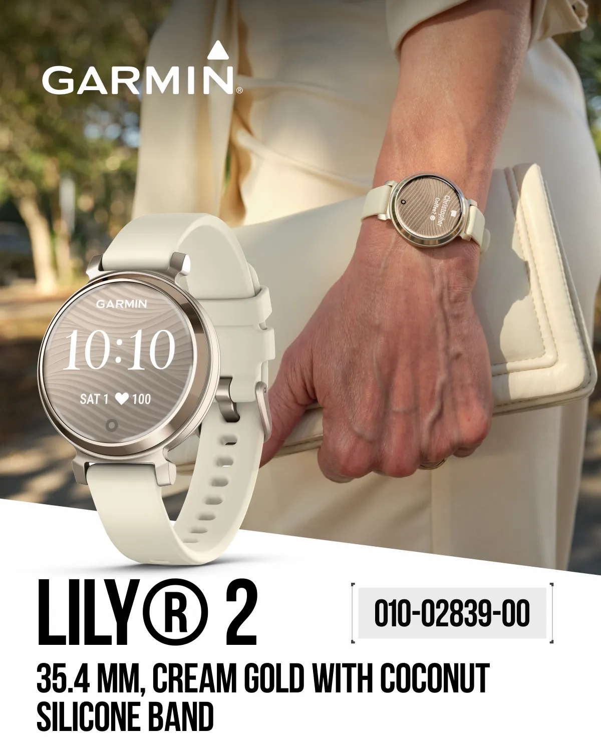 Garmin Lily 2 | Women Small Stylish Smartwatch & Fitness tracker | Up to 5 days Battery Life, Health & Wellness Monitoring