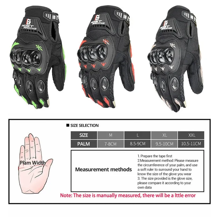 GHOST RACING GR-ST04 Motorcycle Gloves Anti-Fall Full Finger Riding Touch Gloves, Size: L(Gray)