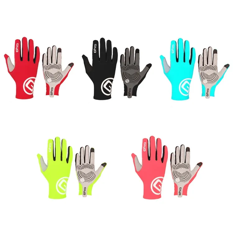 GIYO S-02 Bike Riding Long-finger Gloves, Size:XL(Fluorescent Yellow)