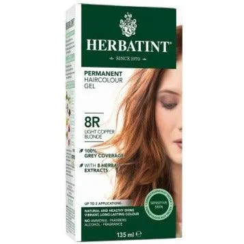 Herbatint Permanent Hair Colour Gel Light Copper Blonde 8R 135mL *Limit of 3 Per Order*