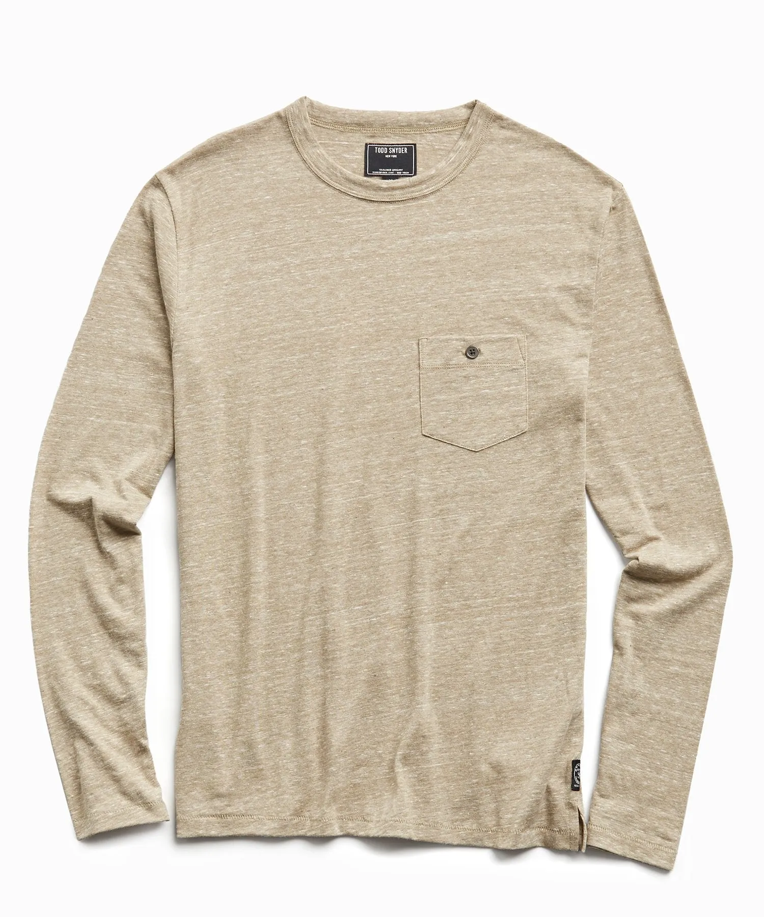 Long Sleeve Heather Tee in Dark Driftwood