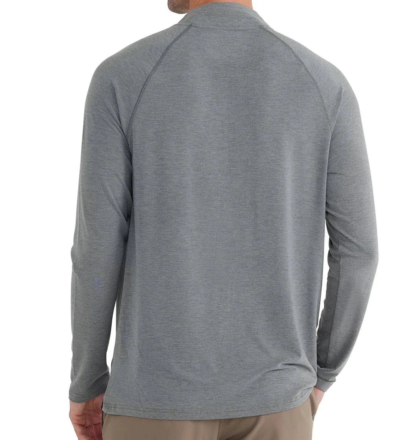 Men's Bamboo Flex Quarter Zip - Heather Graphite