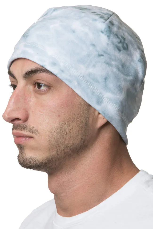 Mens Reversible Polar Fleece Beanie Winter Hat | Aqua Design