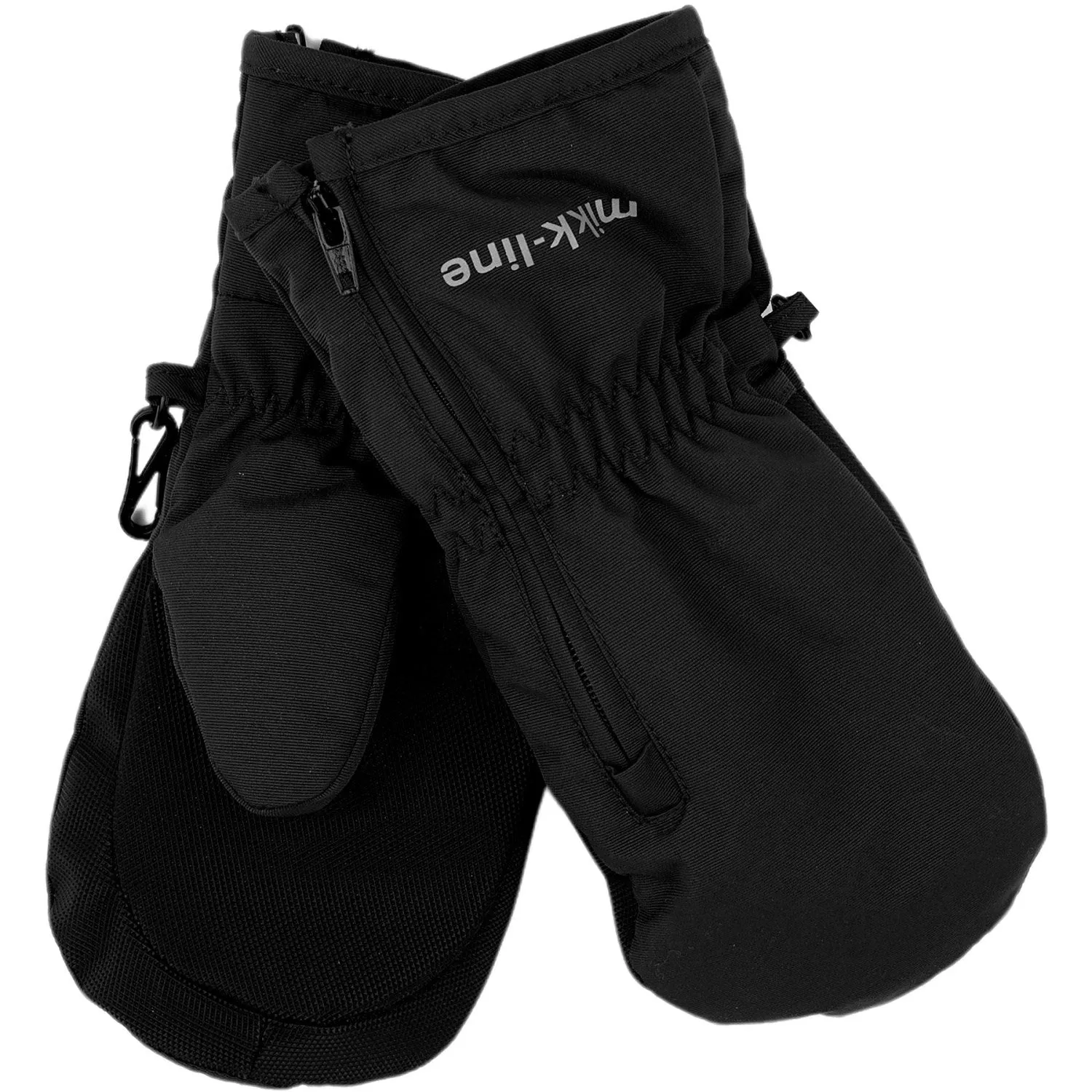 Mikk-Line Black Nylon Mittens