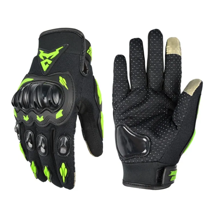 MOTOCENTRIC 13-MC-010 Touch Screen Motorcycle Breathable Gloves, Specification: XXL(Green)