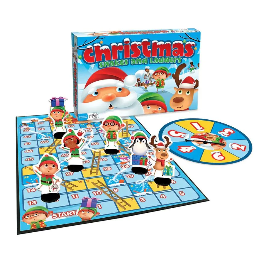 Outset Christmas Snakes and Ladders Game