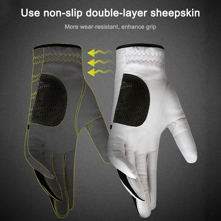 PGM Golf Sheepskin Breathable Non-slip Single Gloves for Men