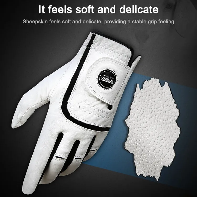 PGM Golf Sheepskin Breathable Non-slip Single Gloves for Men