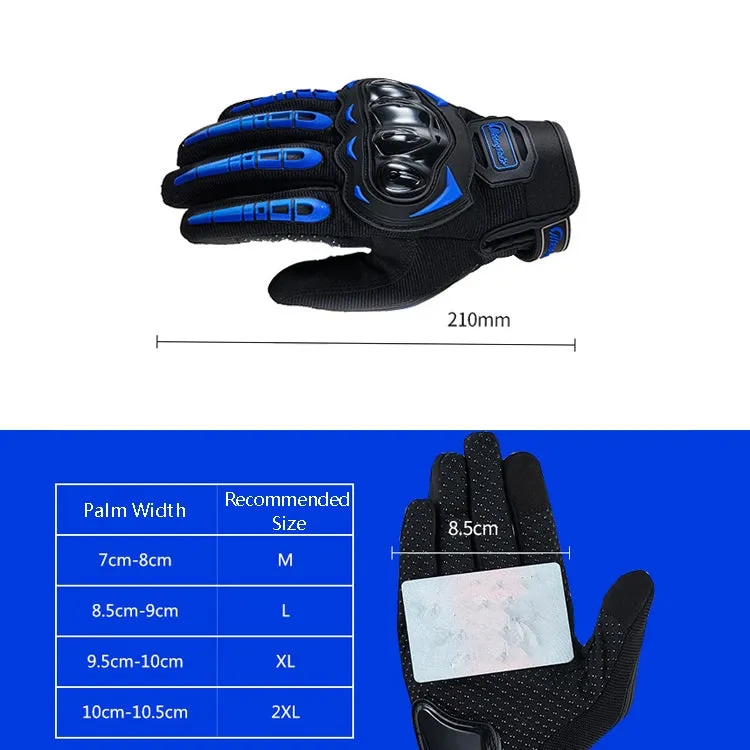 Riding Tribe MCS-17 Motorcycle Gloves Touch Screen Outdoor Riding Gloves, Size: M(Blue)