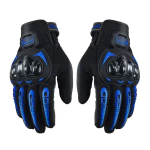 Riding Tribe MCS-17 Motorcycle Gloves Touch Screen Outdoor Riding Gloves, Size: M(Blue)