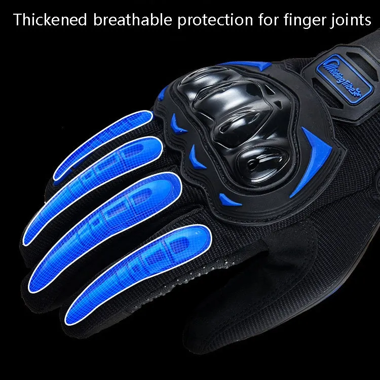 Riding Tribe MCS-17 Motorcycle Gloves Touch Screen Outdoor Riding Gloves, Size: M(Blue)