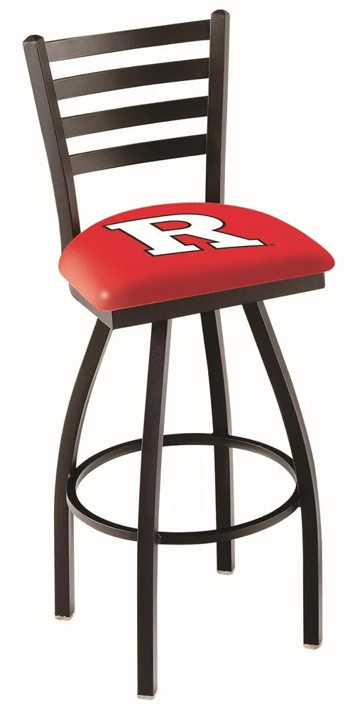 Rutgers Scarlet Knights HBS Ladder Back High Top Swivel Bar Stool Seat Chair