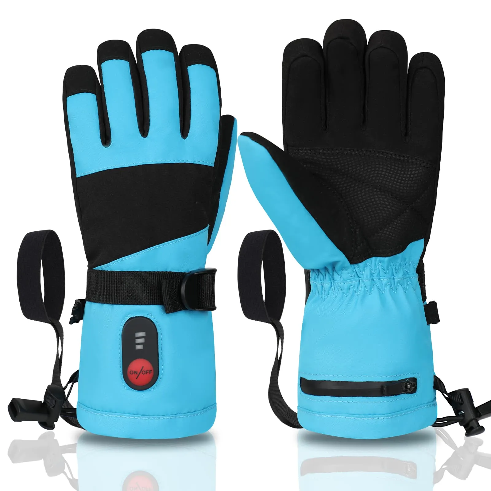 Savior Kids Heated Gloves - 7.4V Fast Heating, Touchscreen Compatible