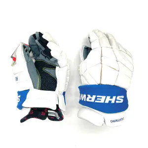 Sherwood Rekker Legend Pro - NHL Pro Stock Glove - Tampa Bay Lightning (White/Blue)