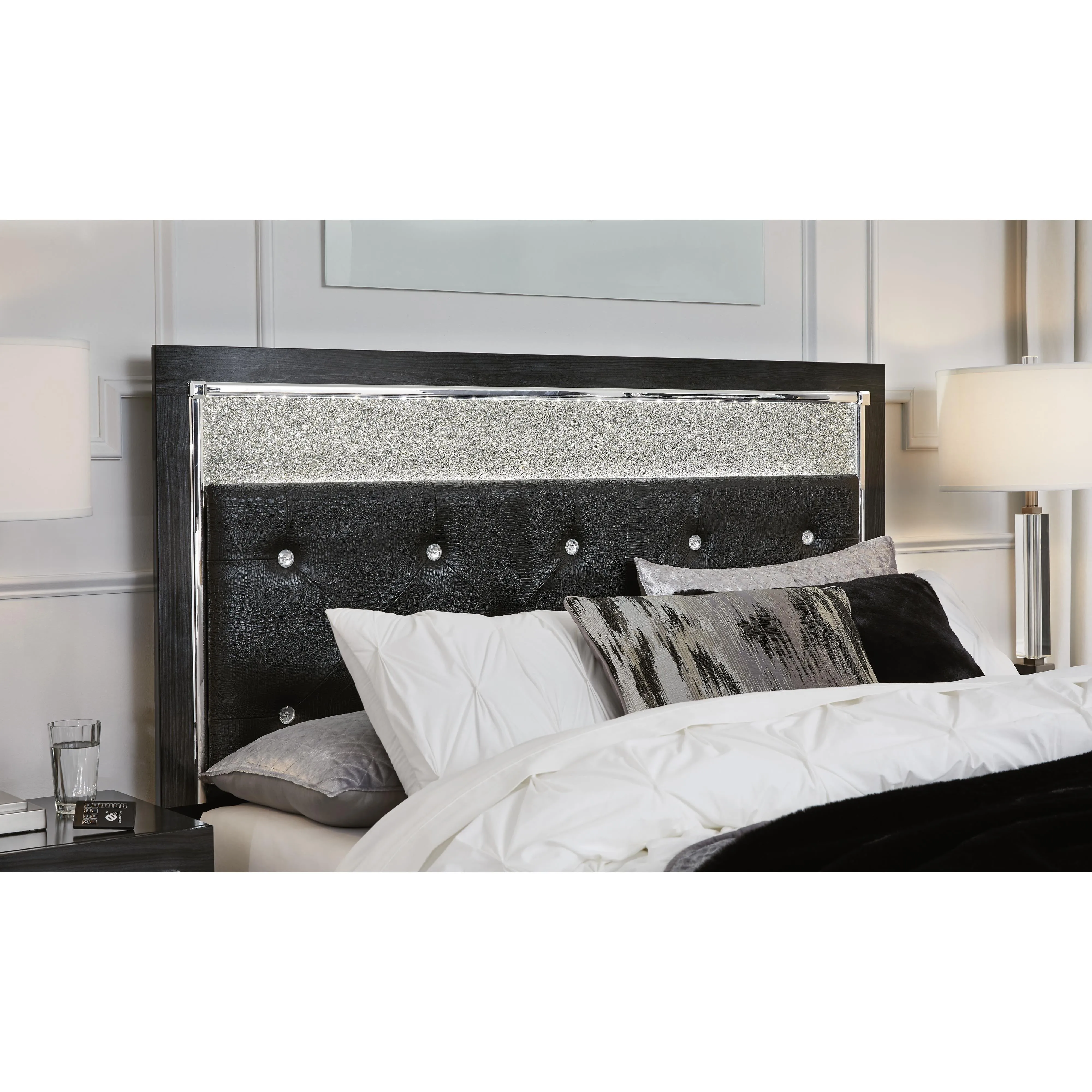 Signature Design by Ashley Kaydell B1420-157 Queen Upholstered Panel Headboard