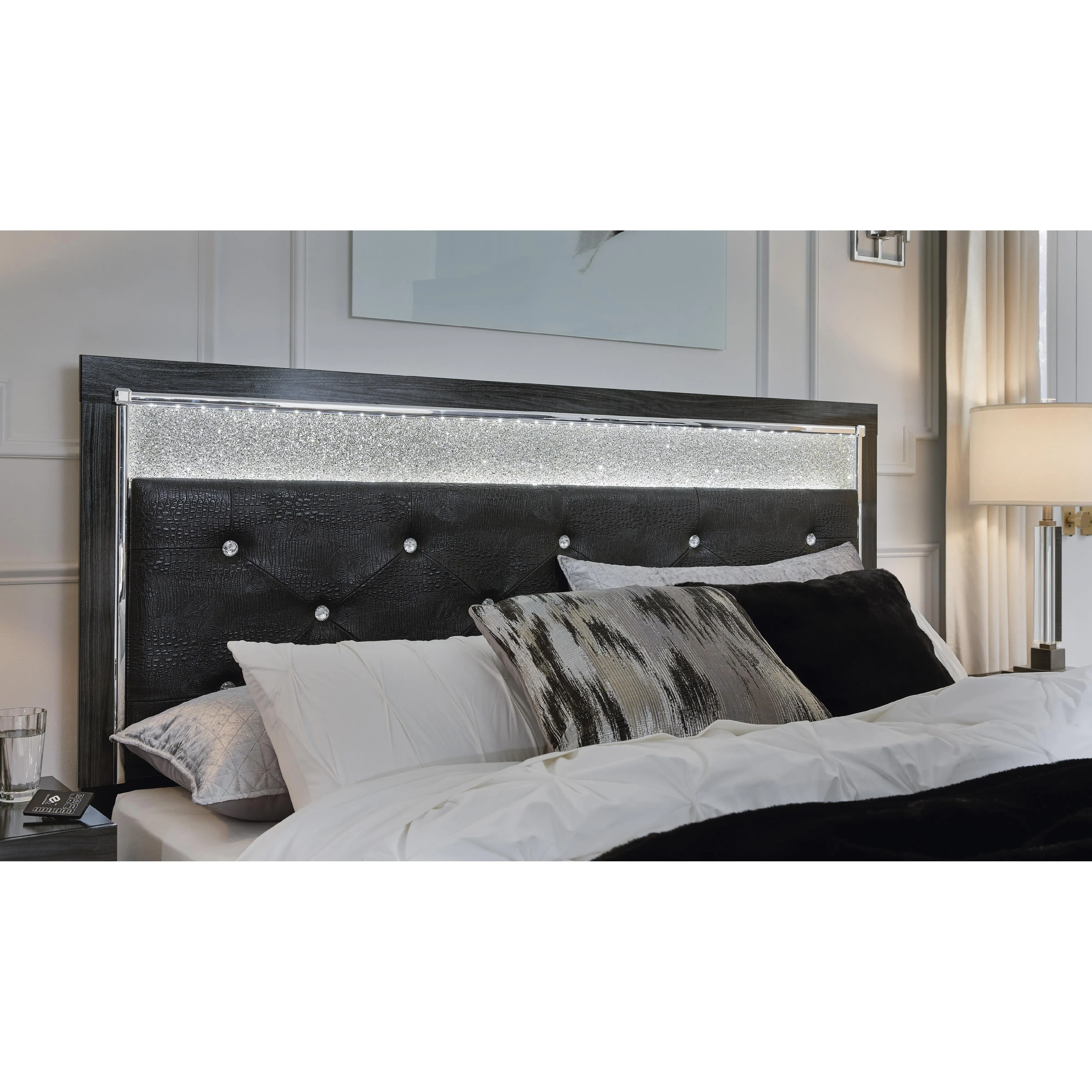 Signature Design by Ashley Kaydell B1420-157 Queen Upholstered Panel Headboard