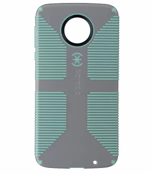 Speck CandyShell Grip Series Hardshell Case for Moto Z Droid - Gray/Light Green