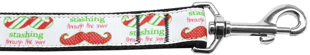 Stashing through the Snow Nylon Dog Leash 6Ft