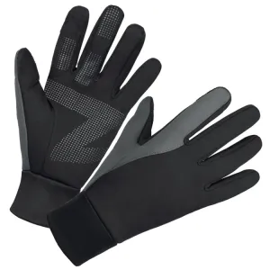 Touch Screen Anti-slip Waterproof Outdoor Sports Warm Cycling Gloves, Size: M(Black)