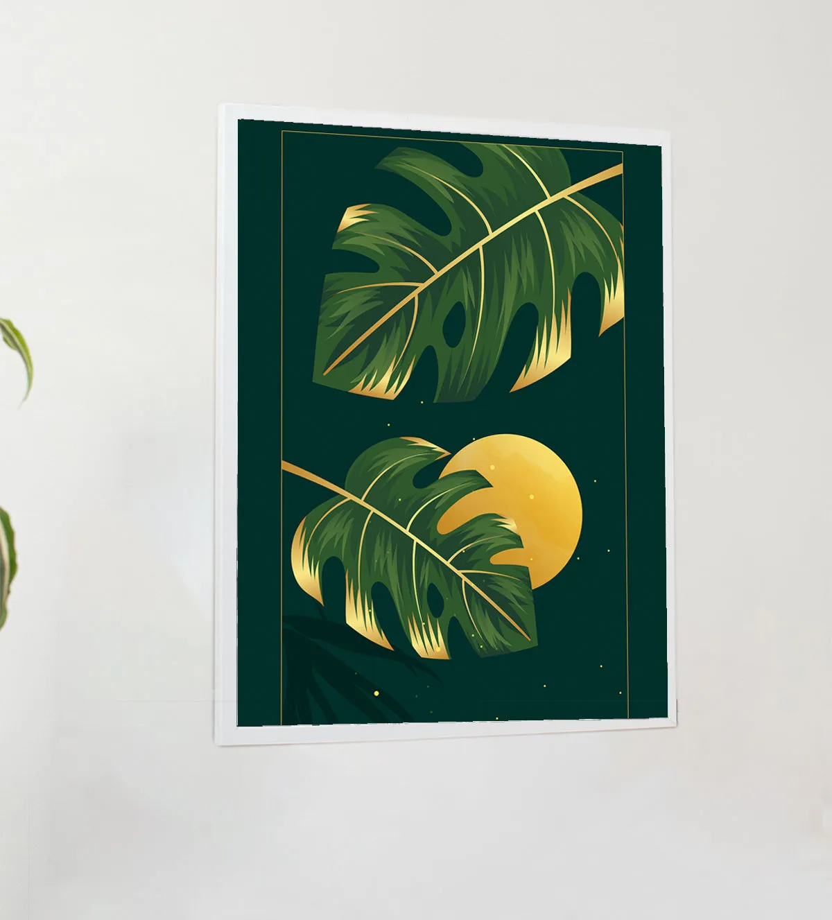 Tropical Sunset: Trio of Abstract Botanical Art