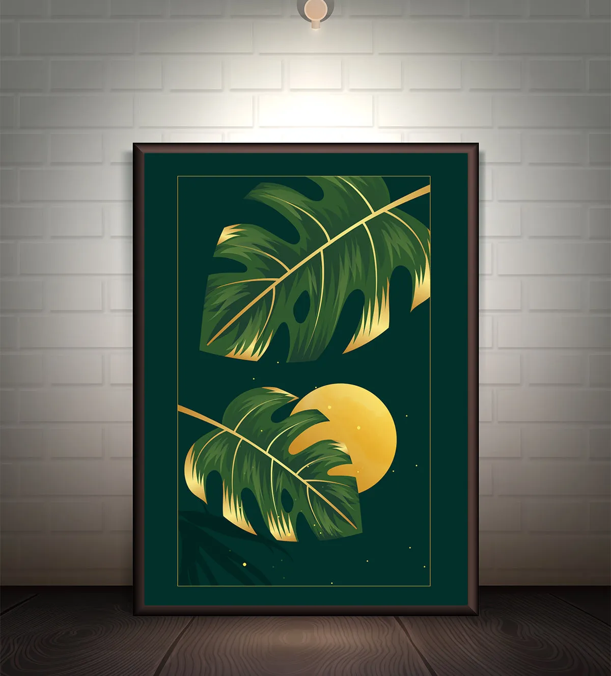 Tropical Sunset: Trio of Abstract Botanical Art