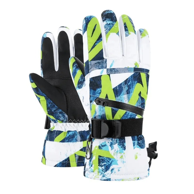 Waterproof Unisex Ski Gloves with Adjustable Fastener - SF1906