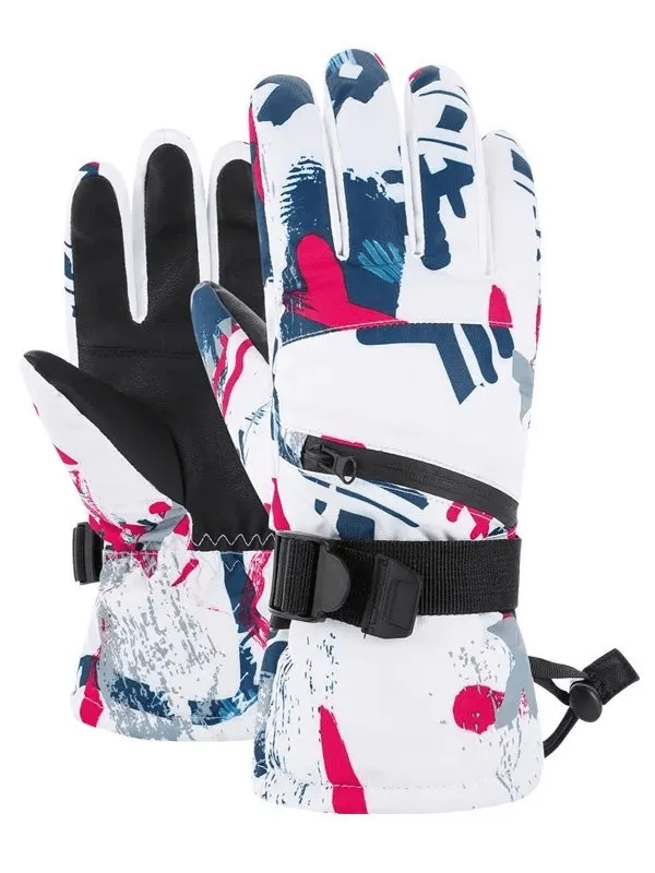 Waterproof Unisex Ski Gloves with Adjustable Fastener - SF1906