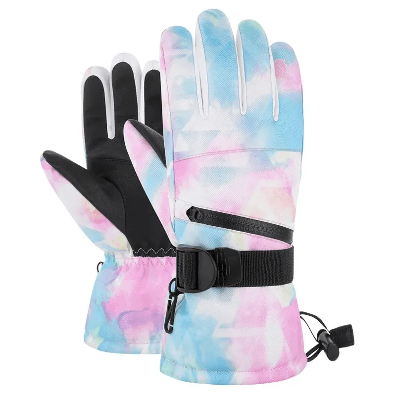 Waterproof Unisex Ski Gloves with Adjustable Fastener - SF1906